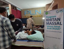 Pusmanpro-IZI Jateng Gelar Khitan Massal di Kantor PLN Pusmanpro