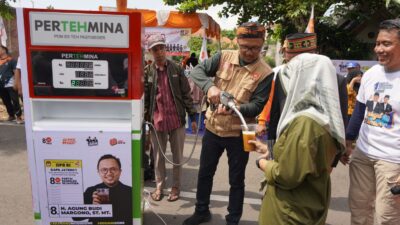 Diikuti 4.700 Peserta, Agung BM Pecahkan Rekor Dunia Minum Es Teh Terbanyak Bersama Masyarakat