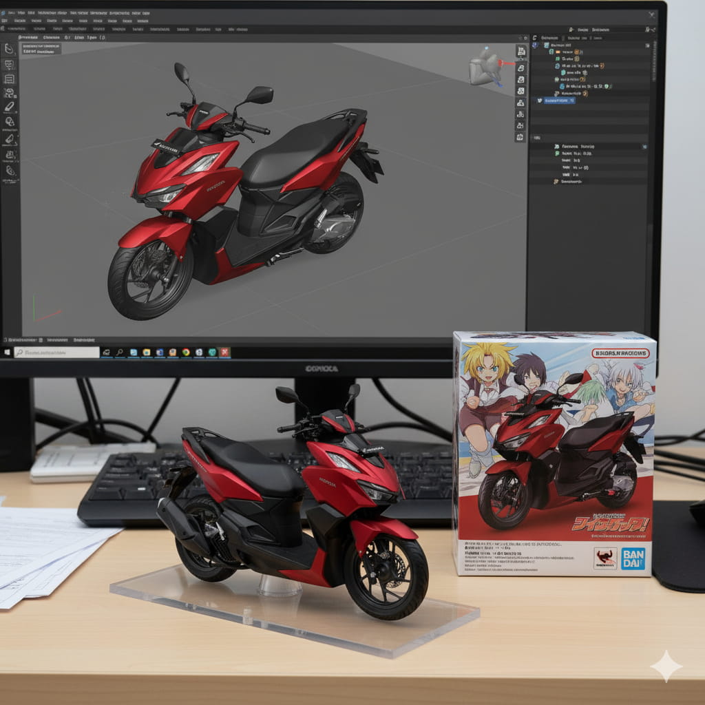 hasil prompt ai miniatur