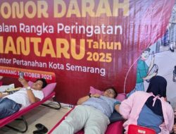 Sambut Bulan Bakti HANTARU 2025, Kantor Pertanahan Semarang Gelar Donor Darah