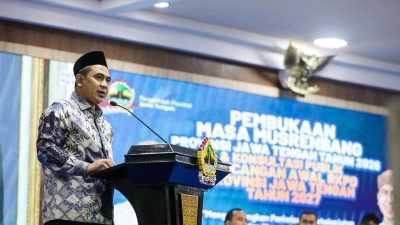 Wakil Gubernur Jateng Taj Yasin Maimoen memaparkan program Ekonomi Halal Jateng 2027 dan wisata ramah muslim.