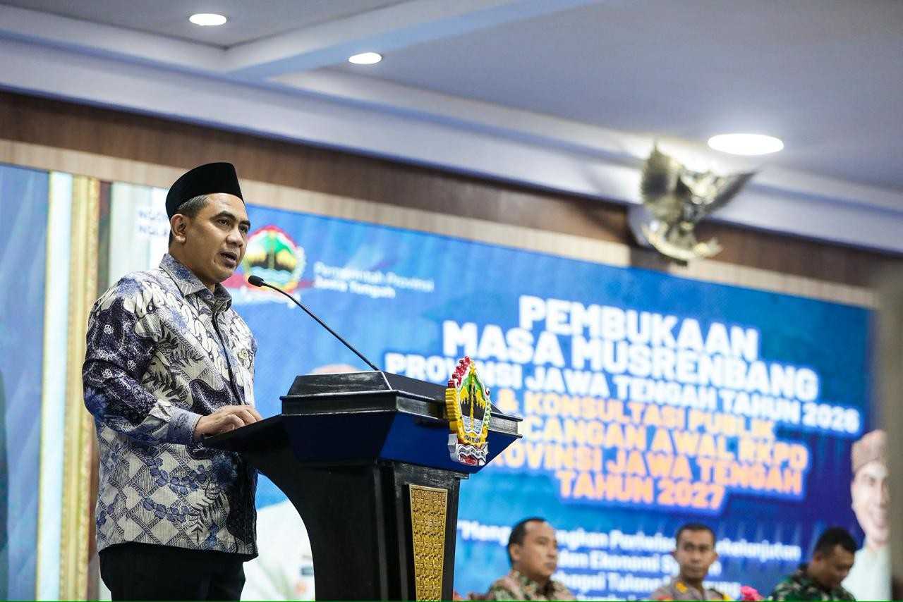 Wakil Gubernur Jateng Taj Yasin Maimoen memaparkan program Ekonomi Halal Jateng 2027 dan wisata ramah muslim.
