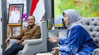 Panel surya Pembangkit Listrik Tenaga Surya PLTS Karimunjawa untuk energi bersih dan air bersih.