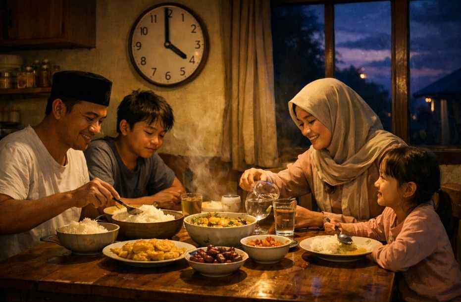 Ilustrasi Menu Sahur Agar Tidak Cepat Lapar dengan protein dan serat ala dr Tirta