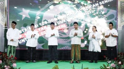 Wagub Jateng Taj Yasin saat peluncuran Program AGUS PBNU dan Program Gizi Nasional di Semarang.