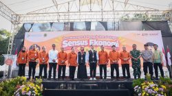 Petugas sensus ekonomi BPS mendata pelaku usaha mikro dan sektor informal di Jawa Tengah.