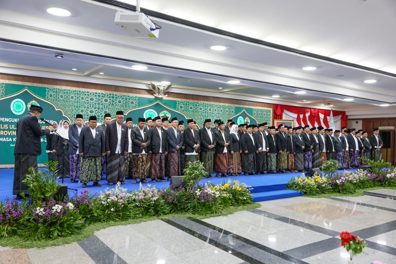 Pengukuhan Pengurus MUI Provinsi Jawa Tengah 2026-2031 di Gedung Gradhika Bhakti Praja Semarang