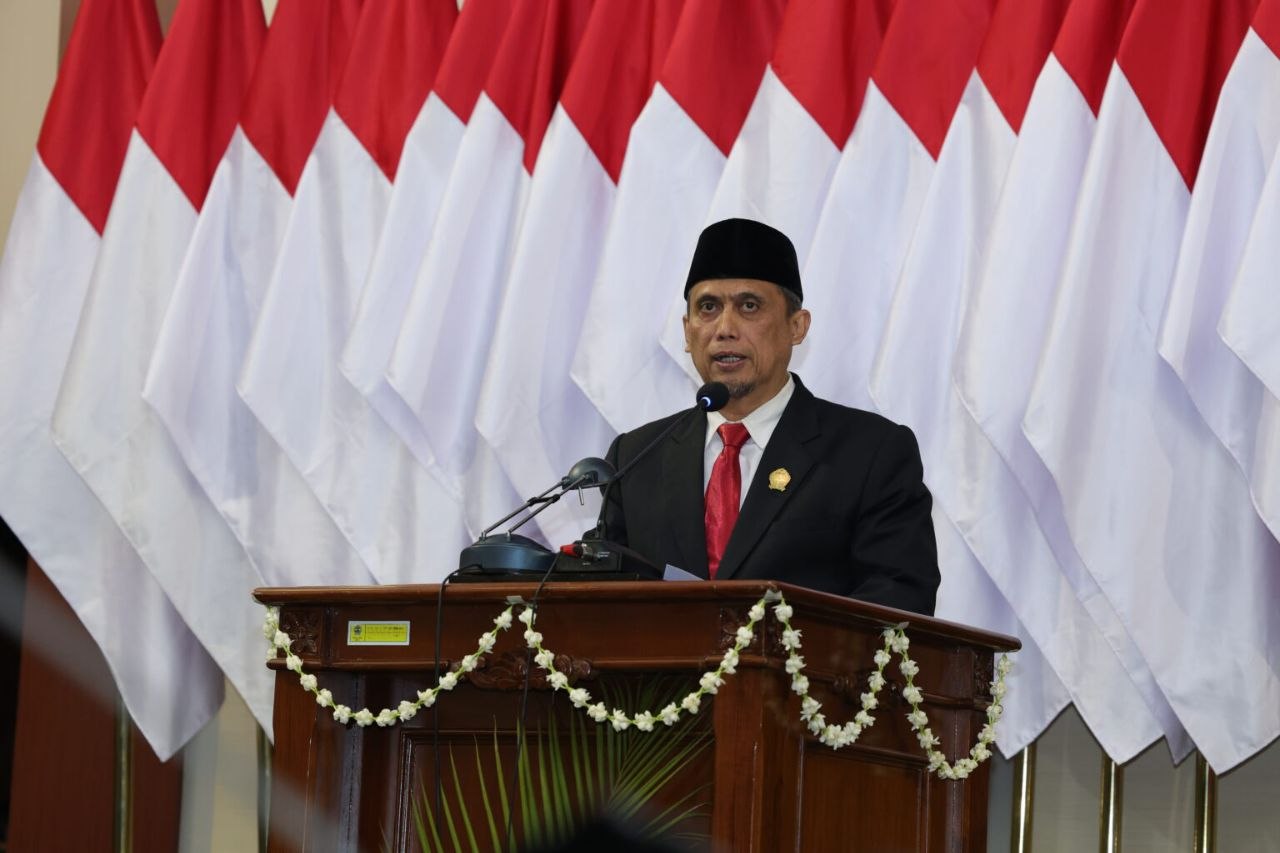 Wakil Ketua DPRD Jawa Tengah Setya Arinugroho memberikan keterangan terkait kedaulatan pangan dan kesejahteraan petani.