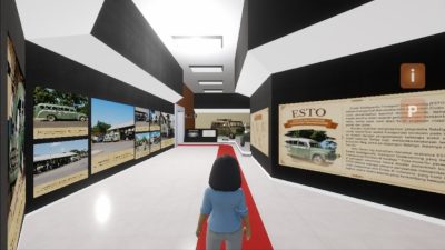 Tangkapan layar antarmuka Pameran Virtual Kearsipan Jawa Tengah 2026 dan aplikasi Diorama Virtual tiga dimensi.