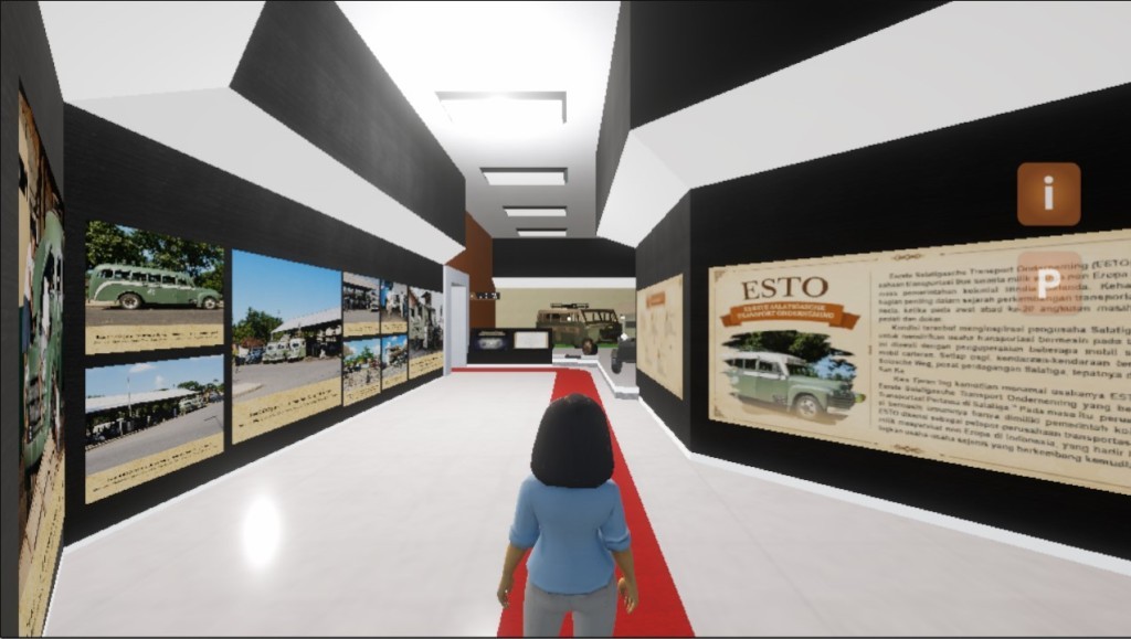 Tangkapan layar antarmuka Pameran Virtual Kearsipan Jawa Tengah 2026 dan aplikasi Diorama Virtual tiga dimensi.