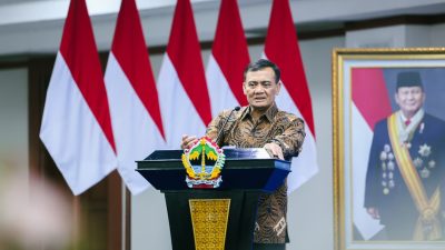 Achmad Luthfi sedang memaparkan programnya
