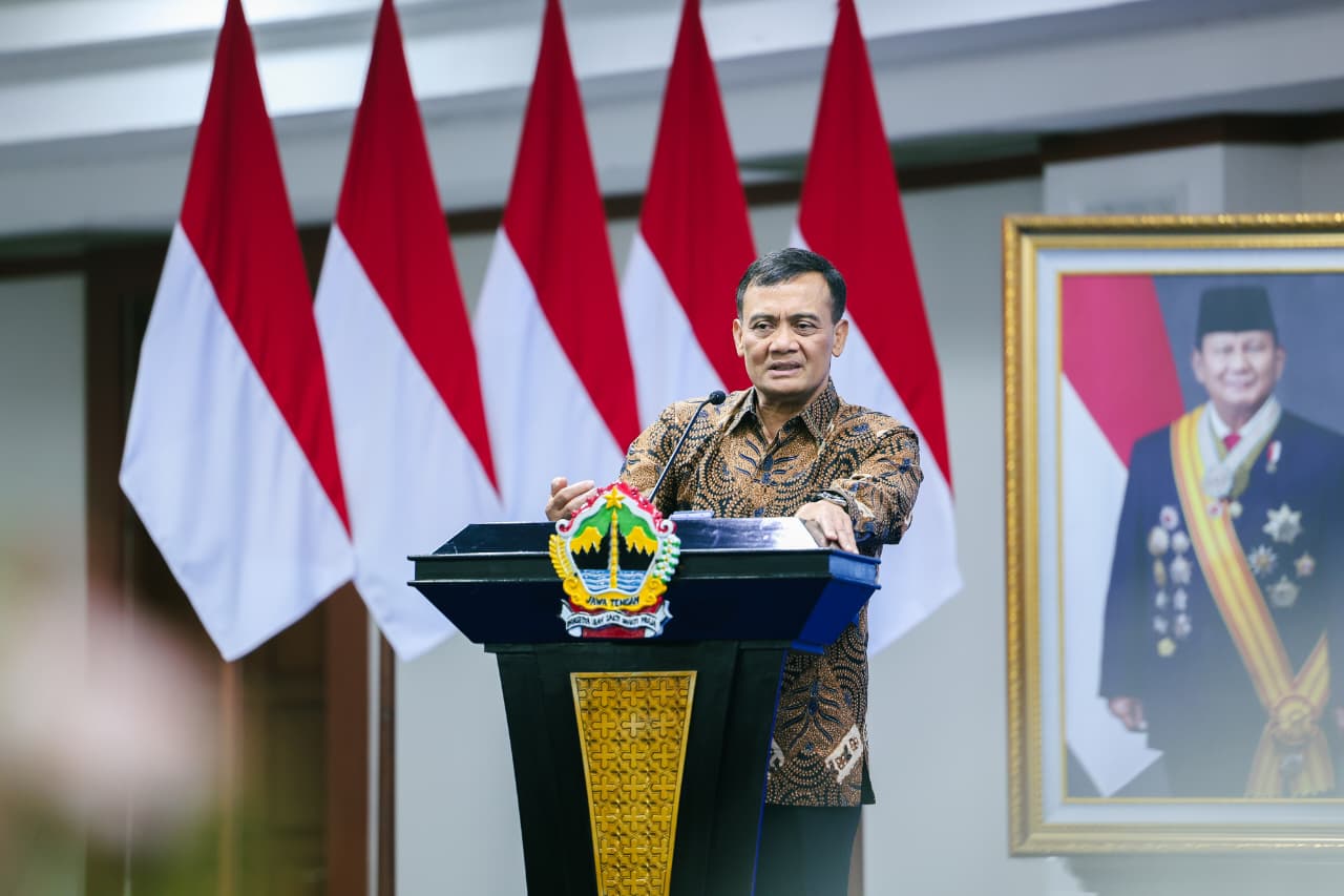 Achmad Luthfi sedang memaparkan programnya